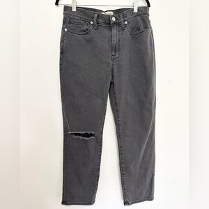 Madewell The Girljean size 27 black Ripped Knee Edition baggy casual Y2K retro